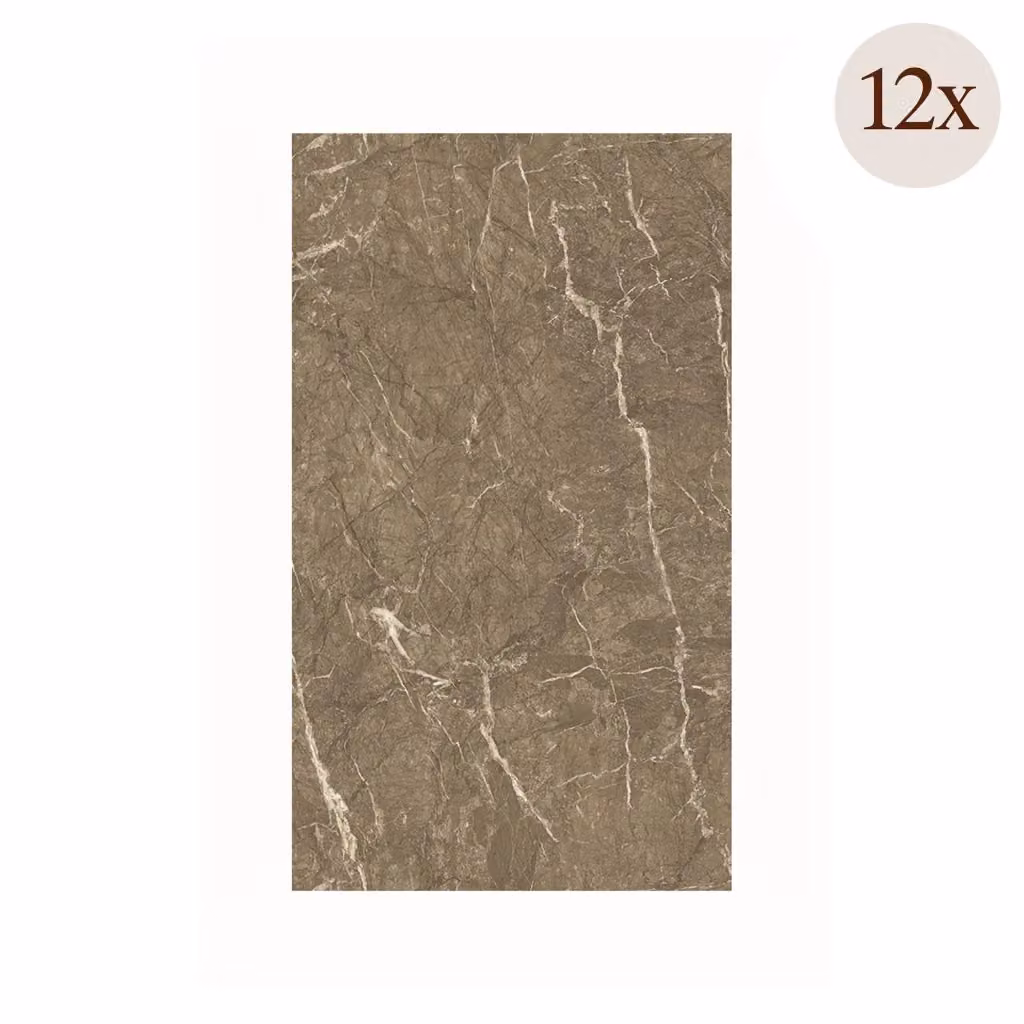 Set da 12 Pannelli Decorativi Cigole DMORA Effetto Marmo Beige L: 60 cm, P: 0,3 cm – 2