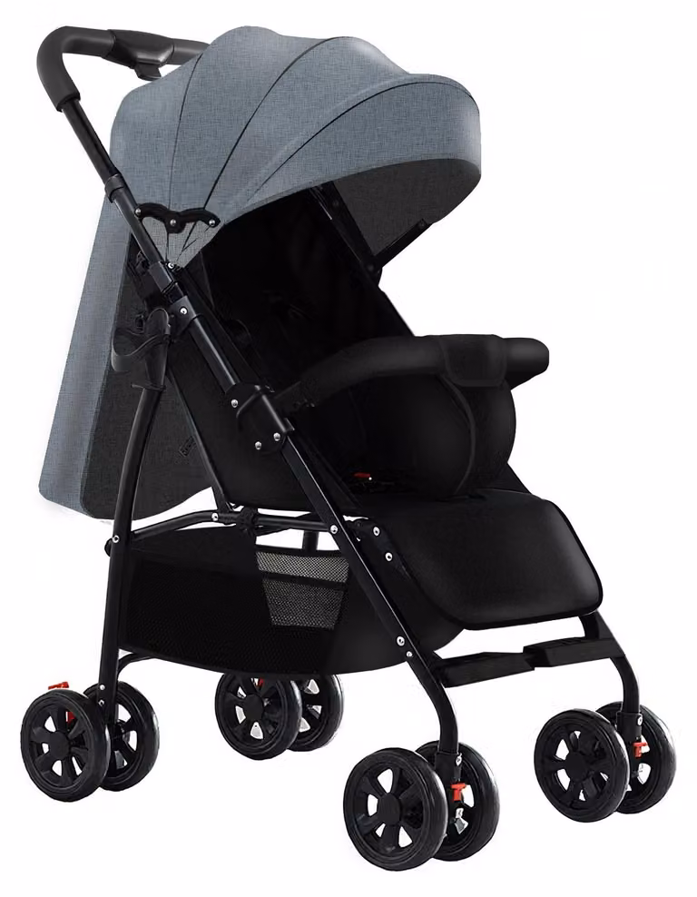 Passeggino, design leggero, meccanismo di piegatura semplice, colore grigio A8