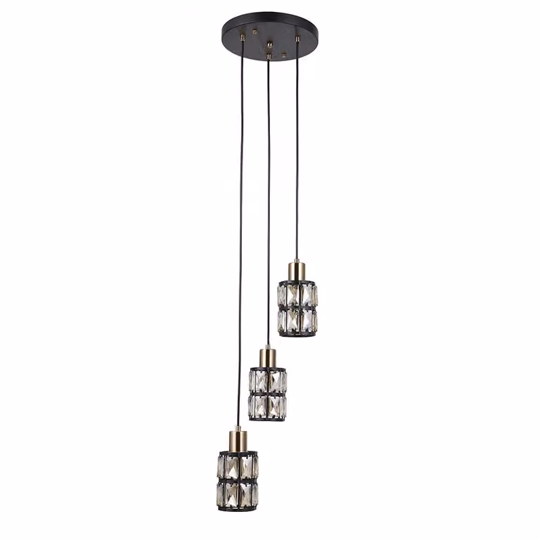 MENFI lampada a sospensione PND-44236-3-BK-GD Italux