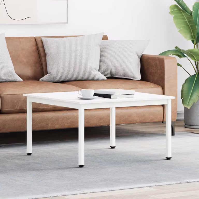 Maison Exclusive - Tavolino bianco 80 x 80 x 45 cm Legno di pino massiccio
