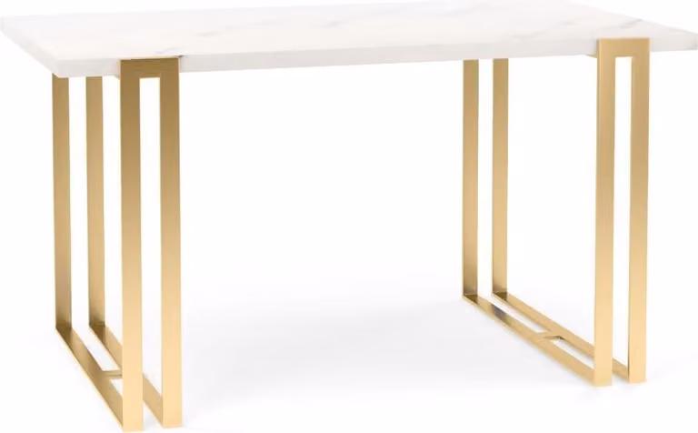 Tavolo da pranzo FURNLUX Horten White 90cm / Colore principale: Bianco / Dimensioni: 90 x 76 x 260 cm