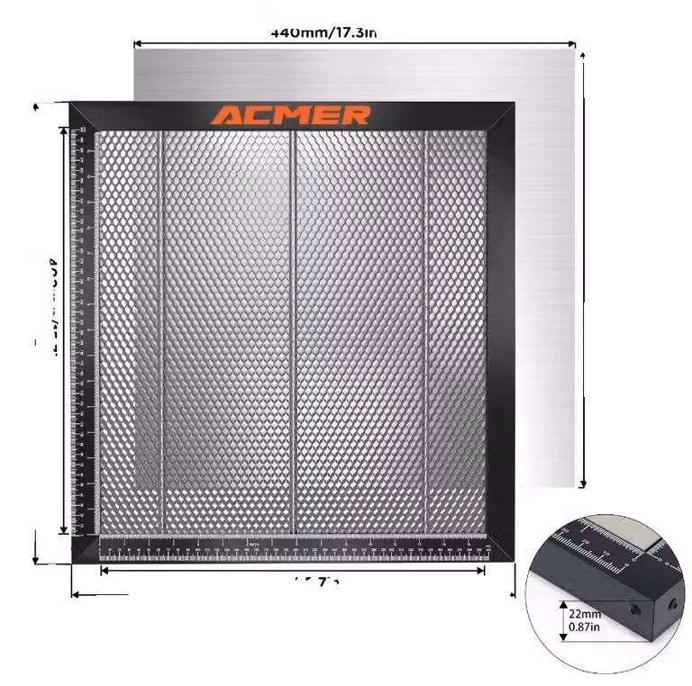 Tavolo da taglio laser, stabilità migliorata, ampia compatibilità, 440X440 mm