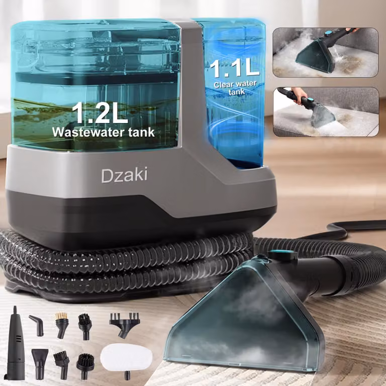 Aspirapolvere per tappeti 25000Pa, 1800W 4 in 1, dispositivo per la pulizia dei tappeti Aspirapolvere per liquidi Dispositivo per la pulizia dei rivestimenti, per divani, tappeti, sedili auto, materassi