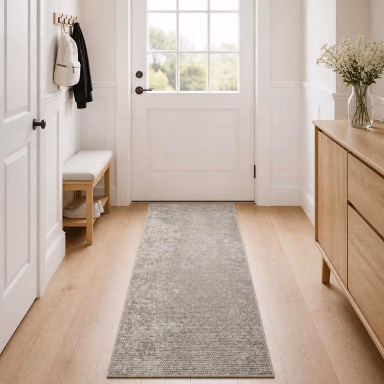vidaXL Tappeto Beige 80 x 150 cm 100% Poliestere 3 mm Lavabile