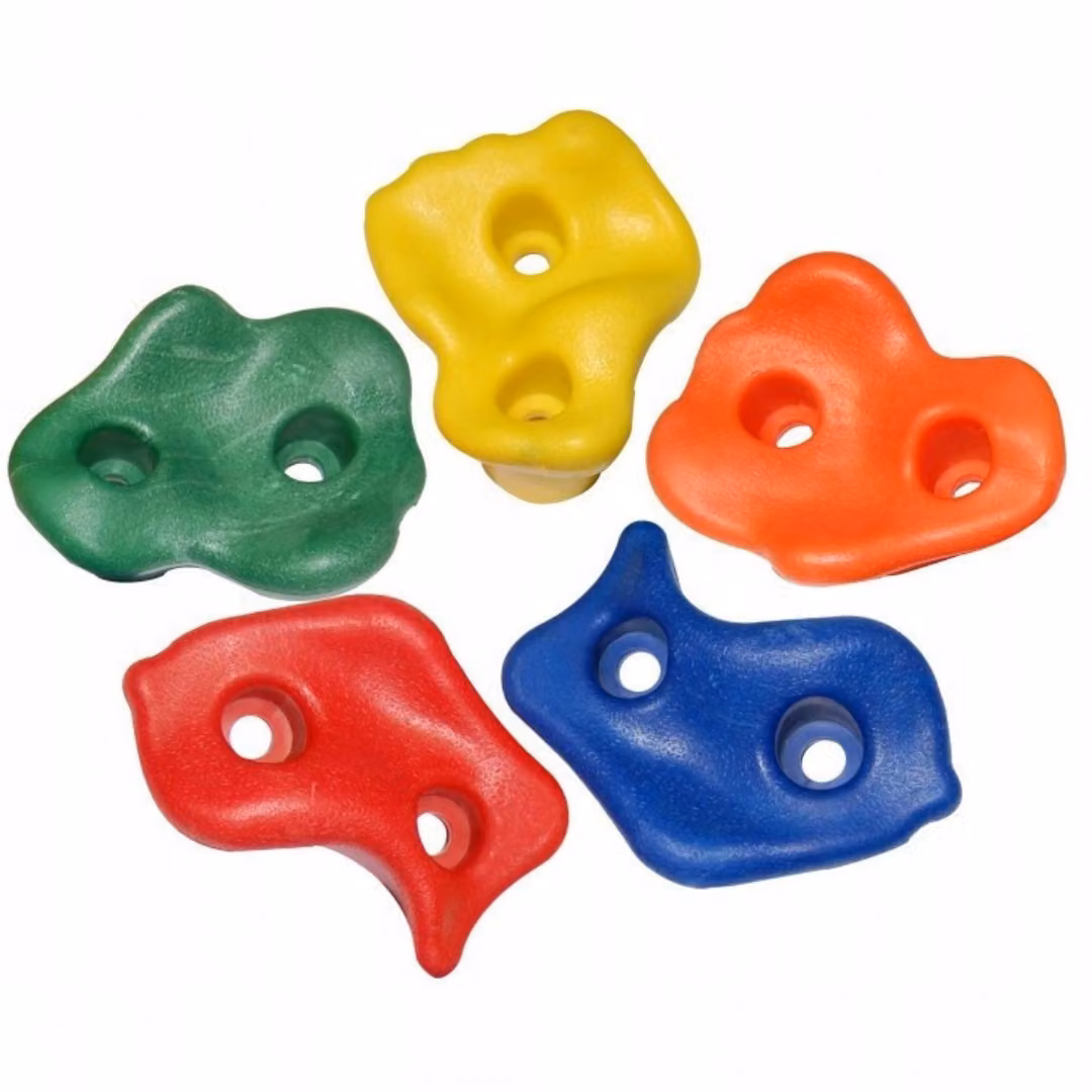 Set di 5 prese da arrampicata TRIBECCO con attacco - per pareti da arrampicata indoor e outdoor (Mix)