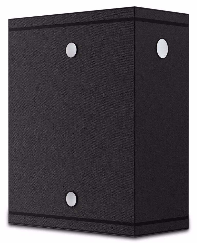 Serra da interno - Tenda da coltivazione 120×60×150 cm - Tessuto Oxford 600D - Finestra trasparente - 5 aperture di ventilazione - Vassoio di raccolta rimovibile - Nero