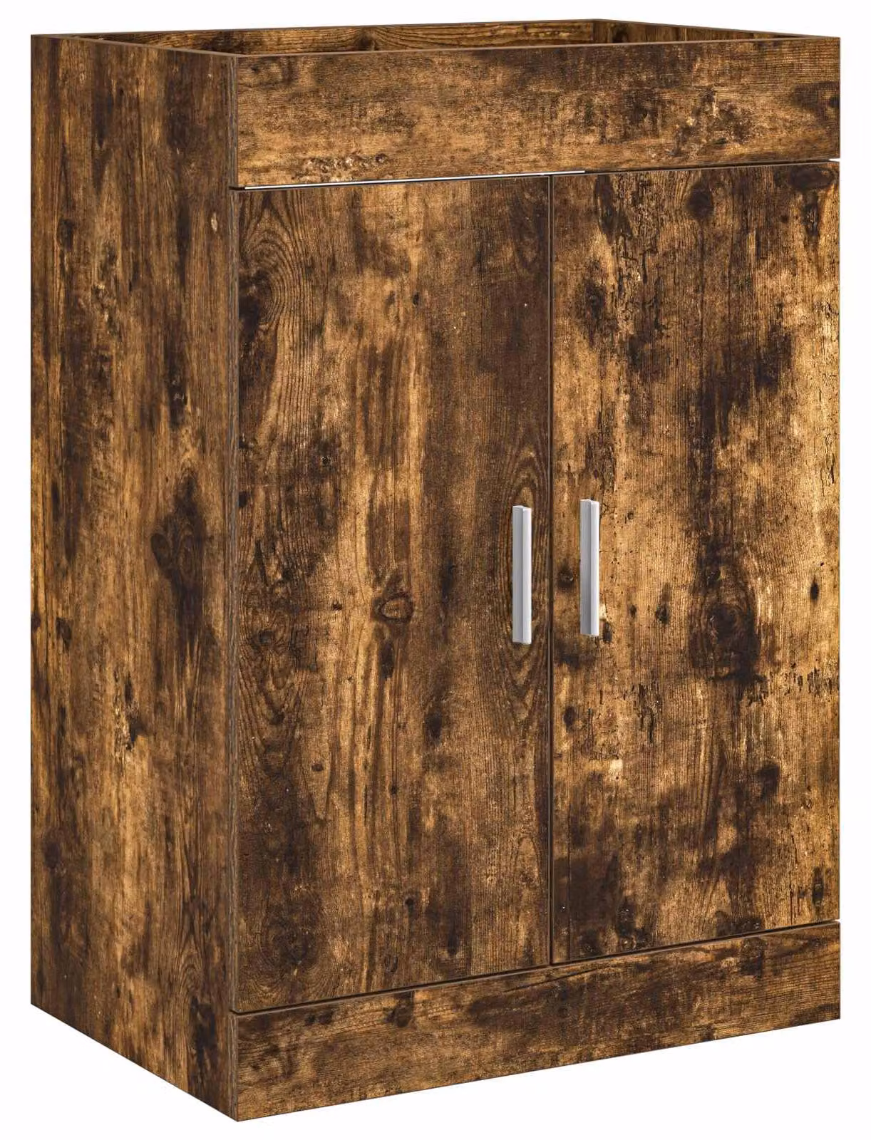 Mobiletto da Bagno Sotto Lavabo Rovere Fumo 56 x 37,5 x 81 cm