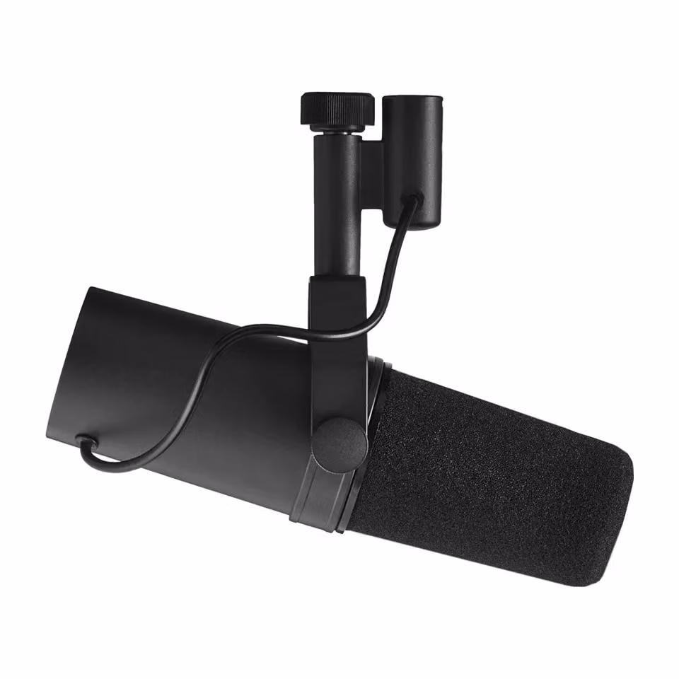Microfono dinamico da studio Shure SM7B nero con connessione XLR – 2