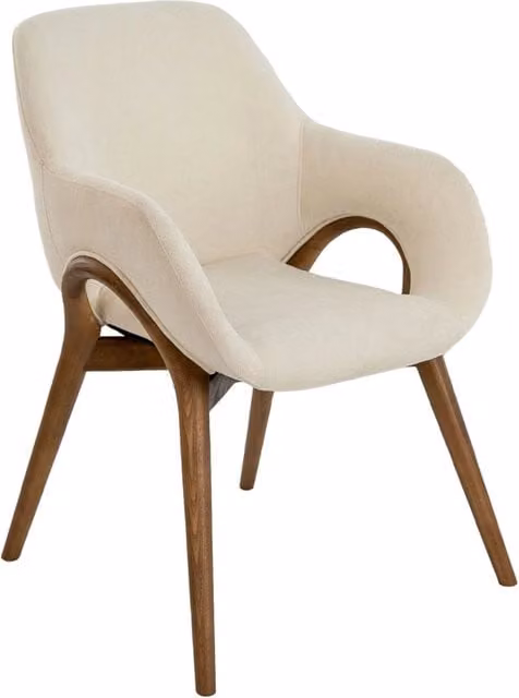 Sedia in tessuto beige