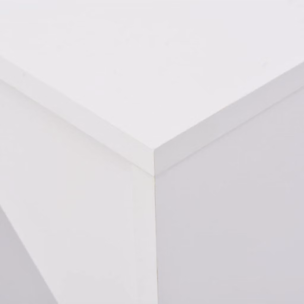vidaXL Tavolo da bar con ripiano mobile Bianco 138 x 40 x 120 cm