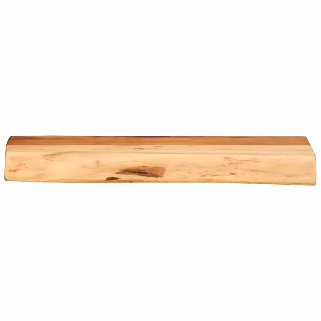 Set di 2 mensole da parete vidaXL in legno massello di acacia color marrone L: 40 cm, P: 20 cm, H: 3,5 cm – 2