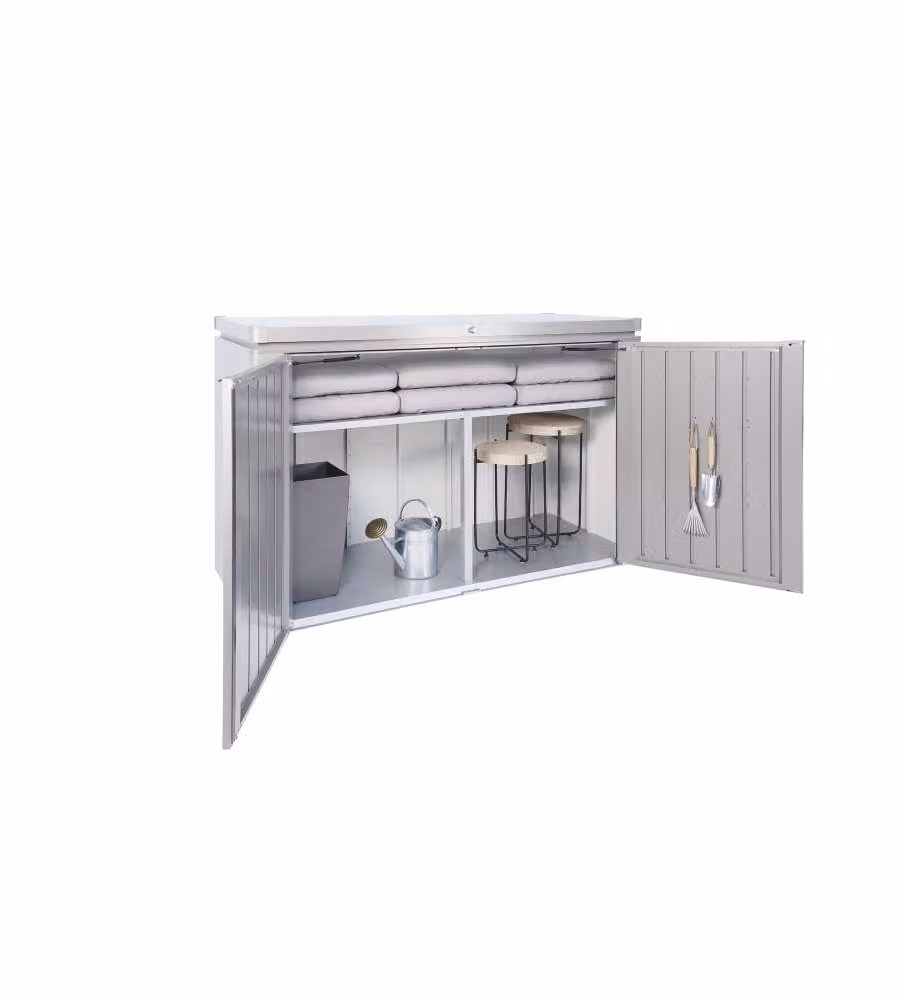 Baule Biohort Highboard 200 in acciaio grigio L: 200 cm, P: 84 cm, H: 127 cm – 1