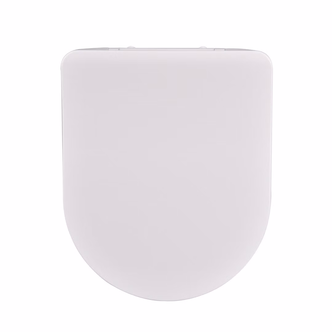 Sedile wc ammortizzato in termoindurente bianco lucido