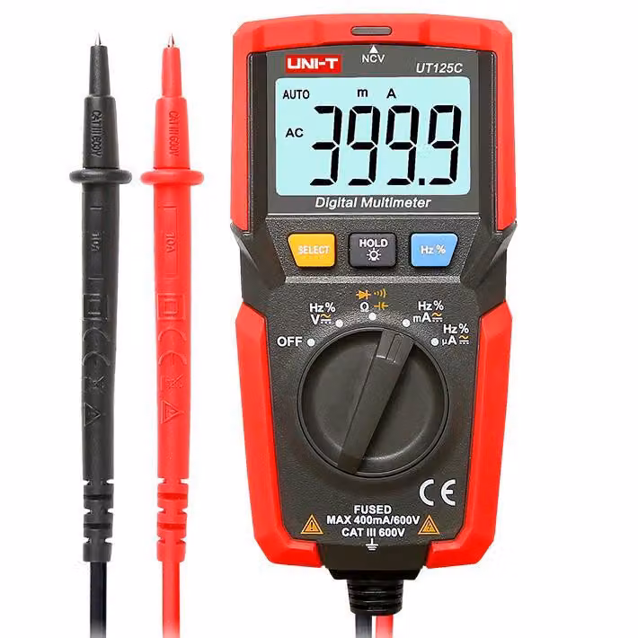 UNI-T, UT125C, multimetro digitale tascabile