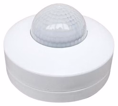Sensore di movimento da soffitto con tecnologia a infrarossi. Dotato di 3 sensori ad alta precisione