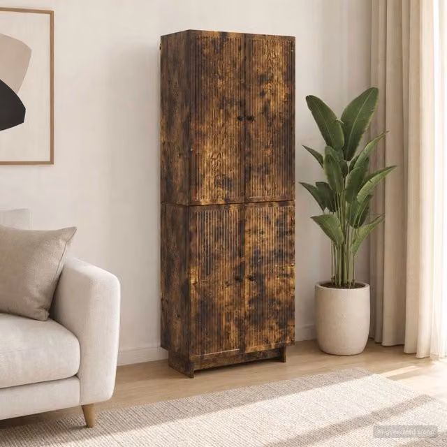 Set di armadi 2 pz Rovere Fumo Legno ingegnerizzato 3416363
