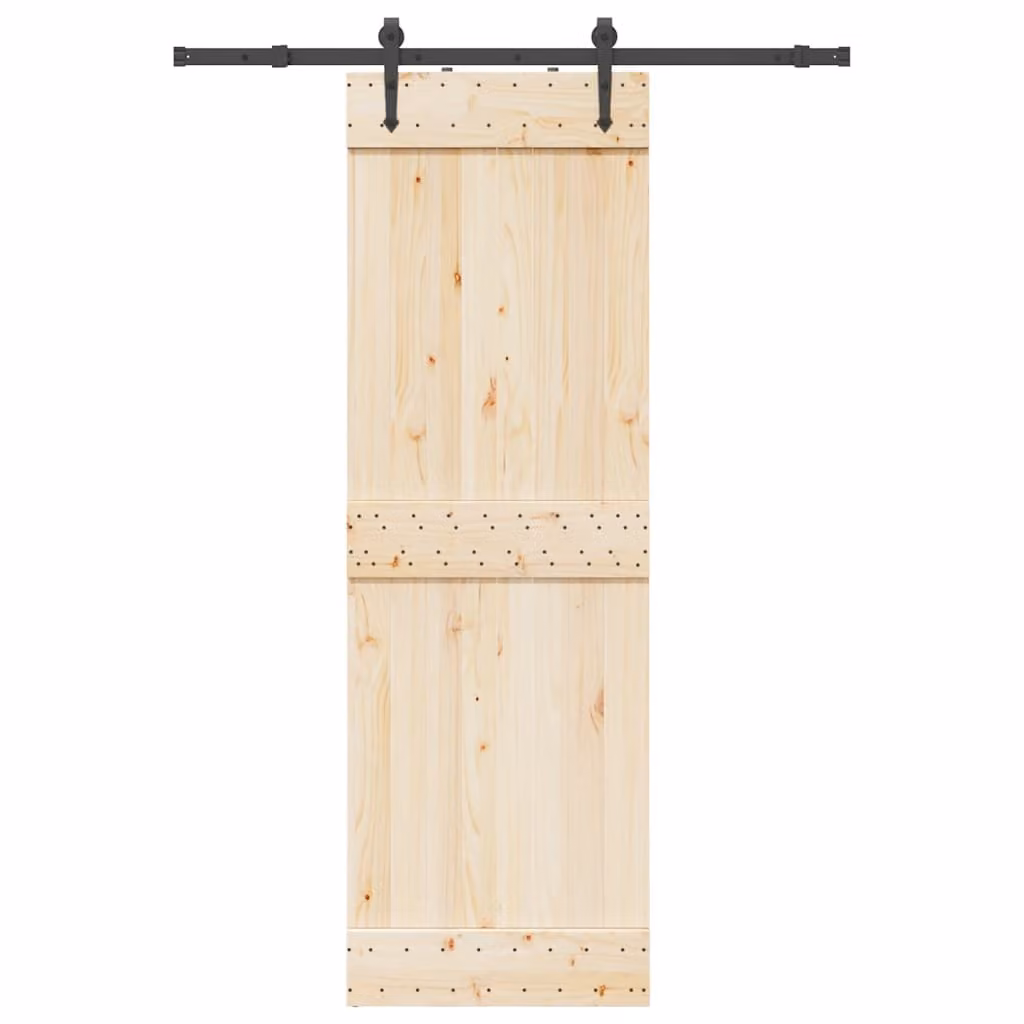vidaXL Kit di Binari per Porte Scorrevoli in Acciaio Nero Opaco, Lunghezza: 152,5 cm