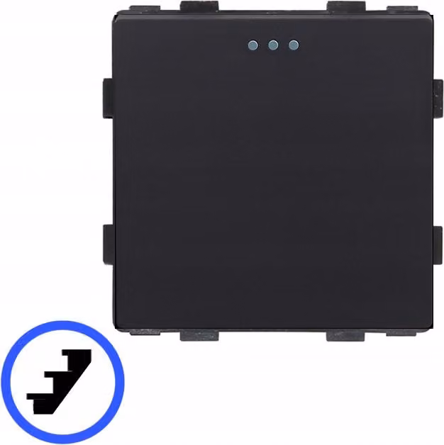 Interruttore meccanico per luci lampeggianti 1P con inserto nero RTX SH