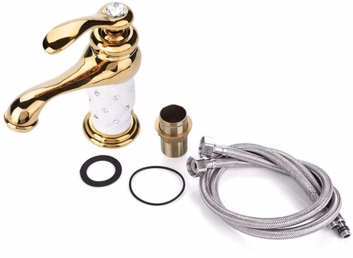 Miscelatore monocomando - Rubinetto per lavabo - Rubinetto per bagno - Acqua fredda/calda - Resistente e anticorrosivo