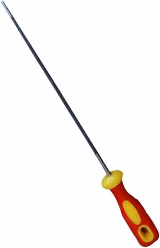 Fila per motosega 4 mm Utensile abrasivo rotondo Smerigliatrice Acciaio al carbonio con impugnatura antiscivolo per motosega