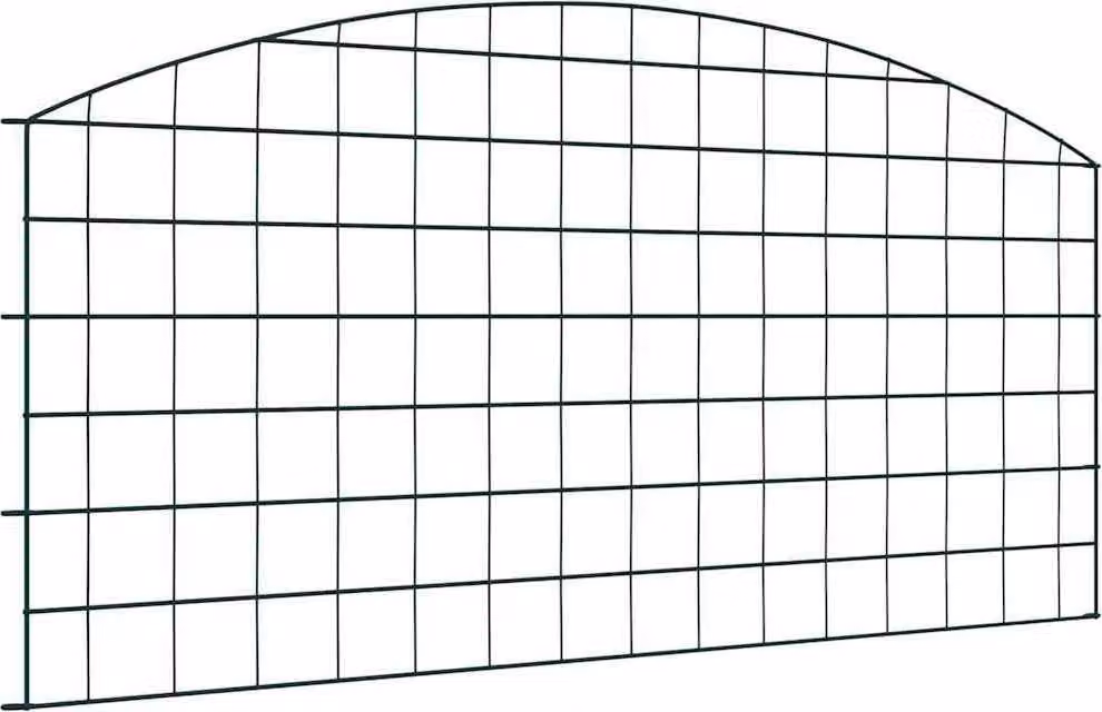 Maison Exclusive - Set di 5 recinzioni per laghetto, dimensioni 100 x 50 cm, acciaio, colore verde