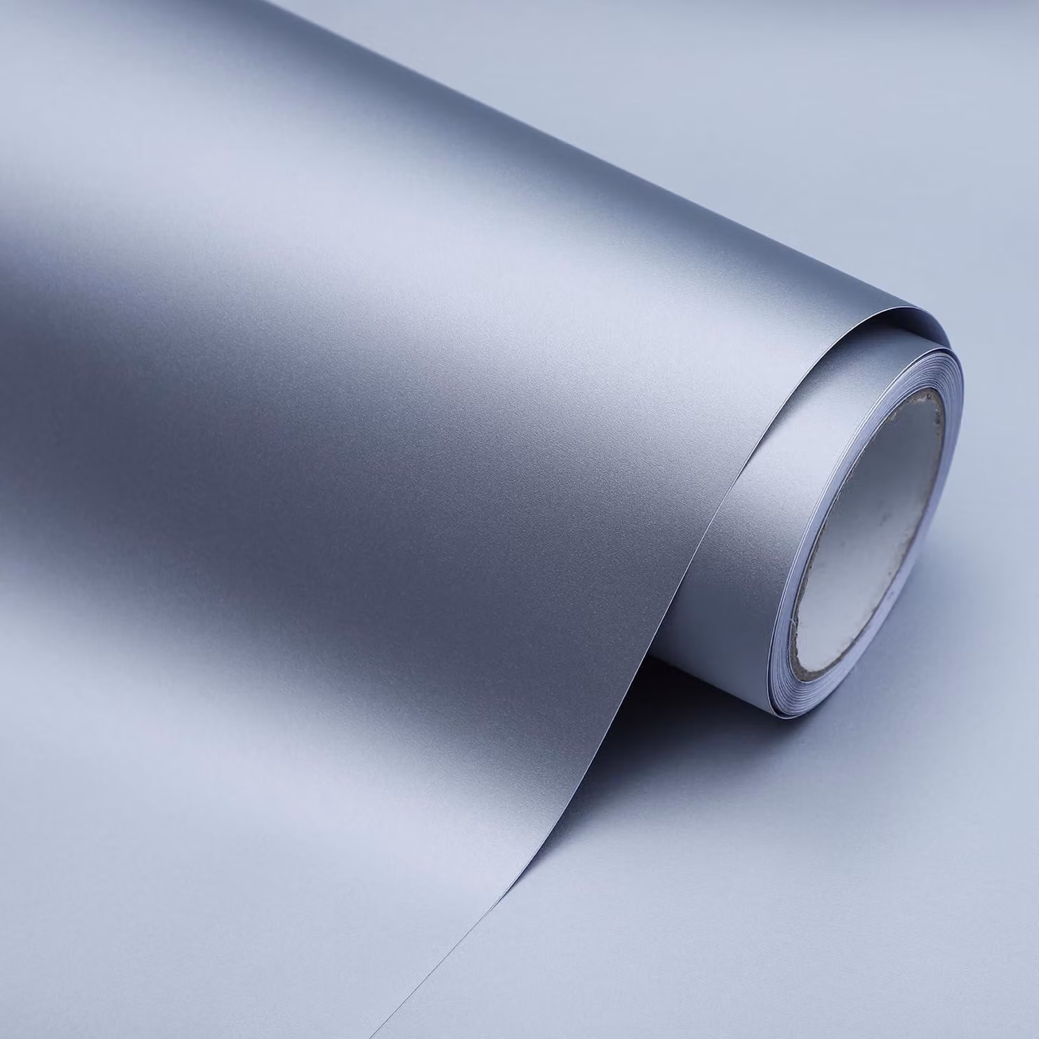 Carta adesiva per mobili, color argento-grigio, dimensioni 40 x 1000 cm