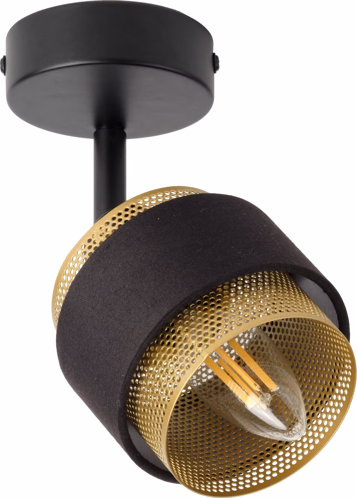 OSRAM LED Spot Hornet 1X2,8W 827 E14 Nero, dimmerabile, bianco caldo (2700 K), testa della lampada regolabile, attacco E14, lampadina OSRAM LED inclusa