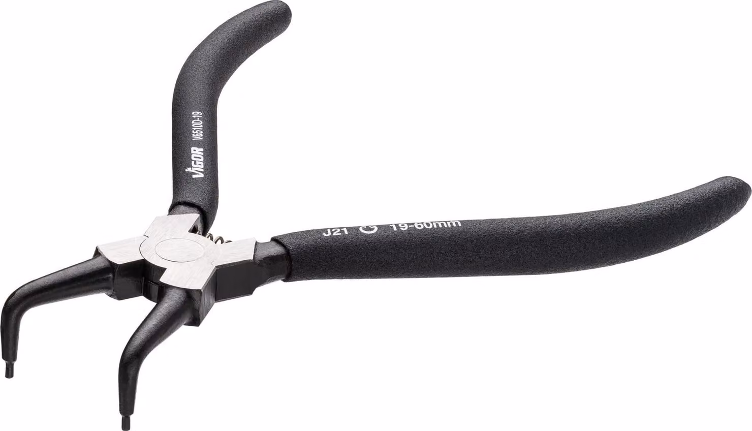 Pinza VIGOR per anelli di sicurezza V6510D-19 Lunghezza: 180 mm