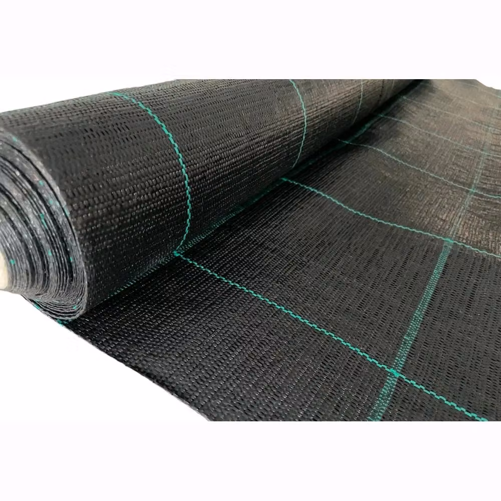 Telo per pacciamatura nero anti erbacce e anti UV con tecnologia permeabile L: 3,30 m, P: 50 m – 2