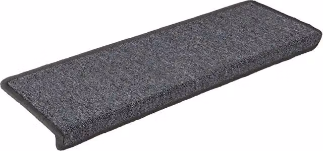 Set di 30 tappetini per scale antiscivolo e fonoassorbenti in polipropilene, colore grigio, L: 65 cm, P: 21 cm, H: 3,5 cm