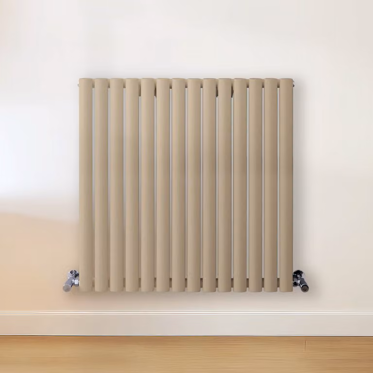 Radiatore di Design Orizzontale Marrone (Elk Marrone) - 800mm x 826mm - Pannello Doppio  - Revive
