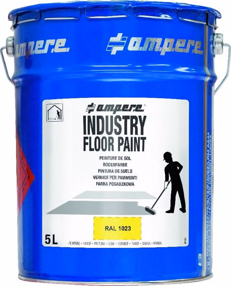 Vernice per la marcatura dei pavimenti Ampere Traffic Industry Floor Paint 5L giallo, 3495880000092