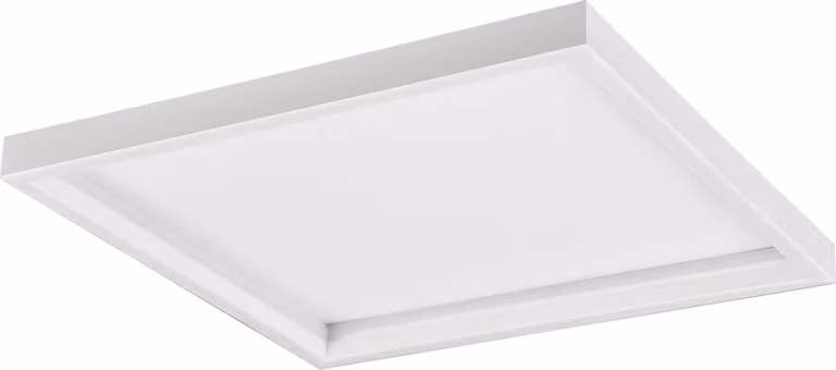 Plafoniera a LED - Bianco opaco - 35 x 35 cm - Metallo
