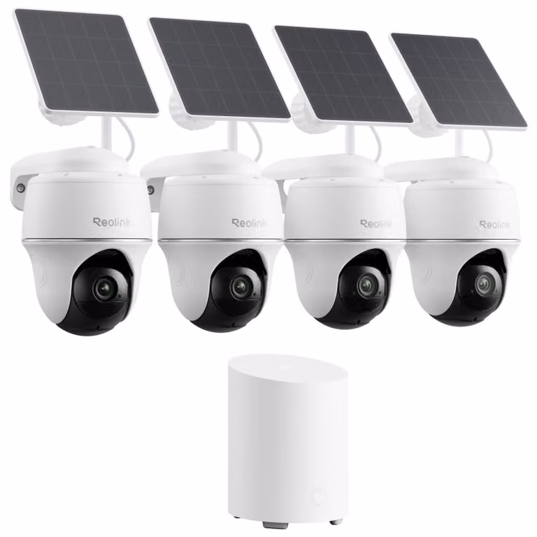 Telecamera di sicurezza Reolink 2K per esterni, kit con batteria e pannello solare, compatibile con Wi-Fi 2,4/5 GHz