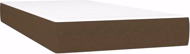 Materasso Molle Insacchettate Rigidit¨¤ Media Marrone Scuro 120x190x20 Tessuto