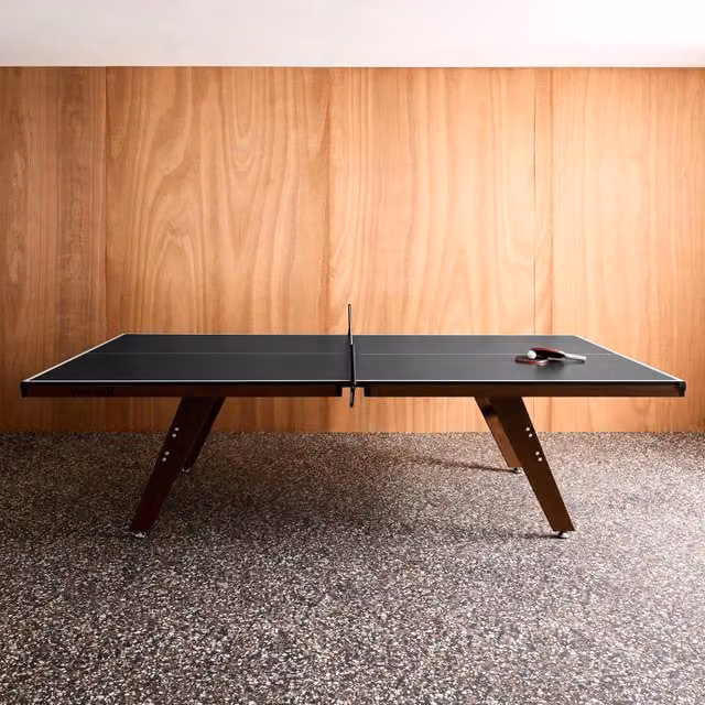 Tavolo da ping pong per interni deluxe con 2 racchette e 3 palline,
