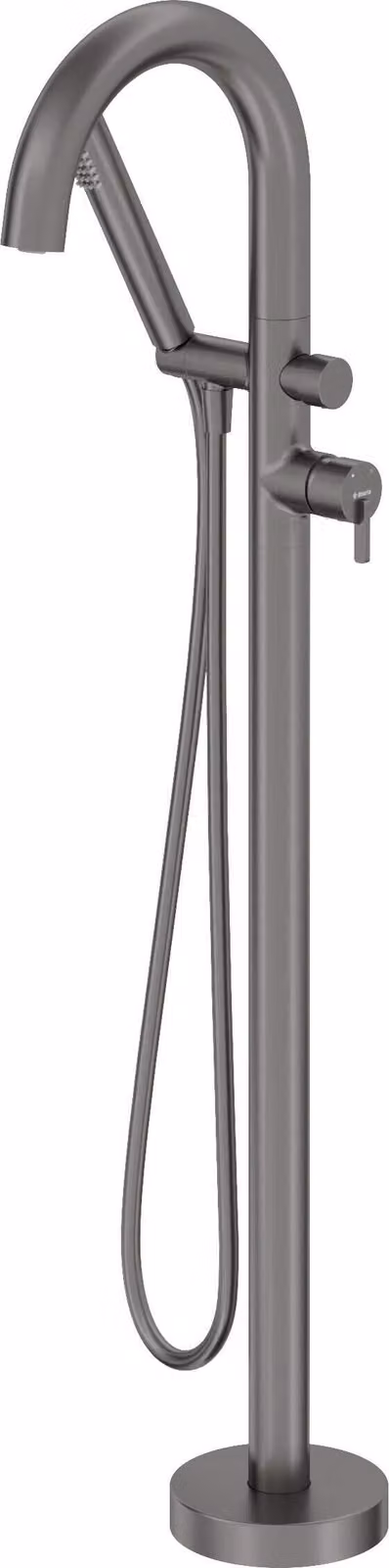 Freestanding bath faucet with shower set