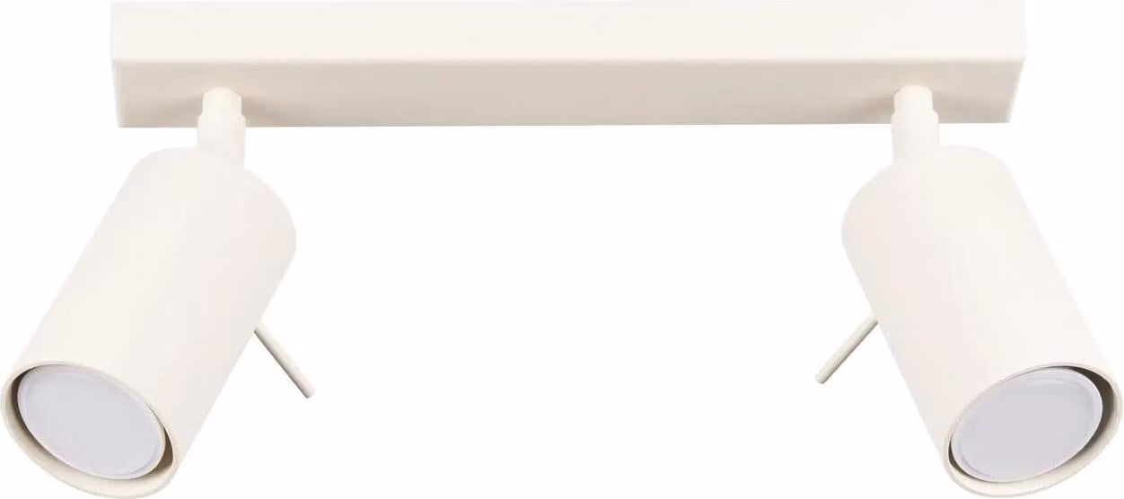 Lampada da soffitto RING 2 beige 2xGU10 10W acciaio 17x6x30cm Sollux Lighting