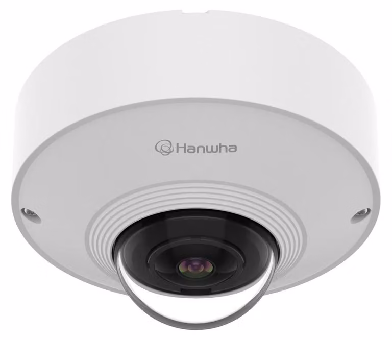 Hanwha QNF-C9010V, telecamera di sicurezza IP, per interni ed esterni, via cavo, a soffitto, bianca, a cupola