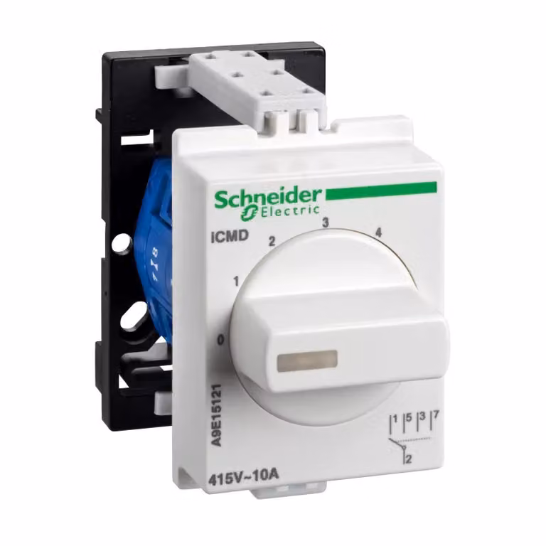 Selettore Schneider Electric iCMD, 4 posizioni, 10 A, 415 V CA A9E15121