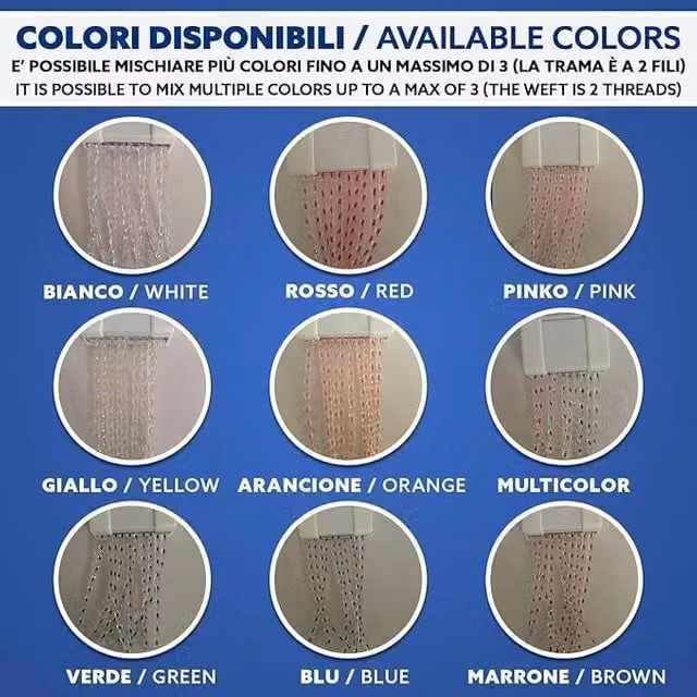 Tenda Antimosche Tendevolution in Poliestere Multicolore Marrone L: 140 cm x H: 260 cm