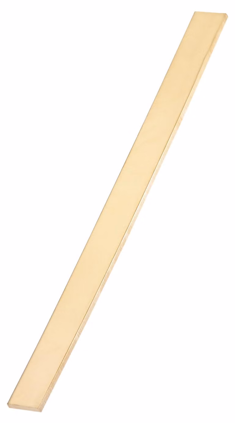 Barra piatta in ottone, 5x20x305 mm, 1 pezzo, realizzata in materiale pieno