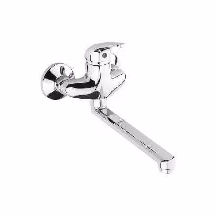 Jika Dino - Miscelatore per lavabo con bocca girevole, interasse 100 mm, cromo H3517270043101