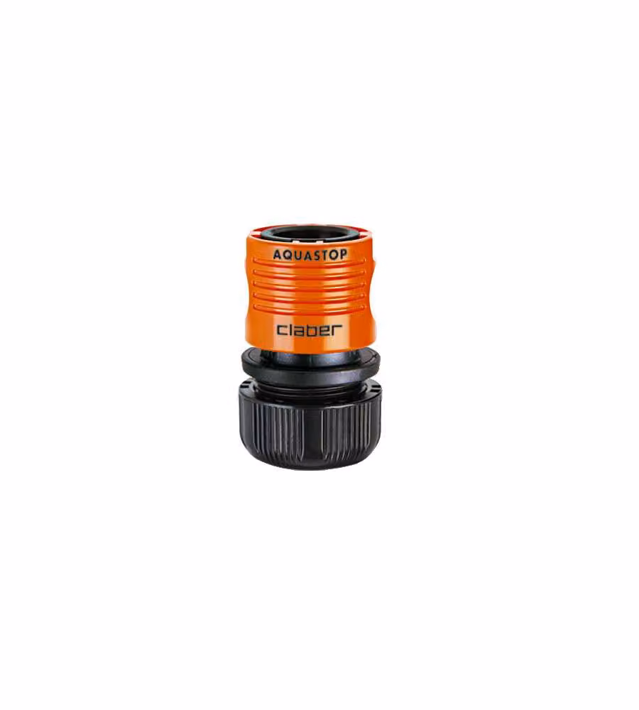 Claber Raccordo Quick-Click 5/8" con Aquastop Inossidabile Resistente