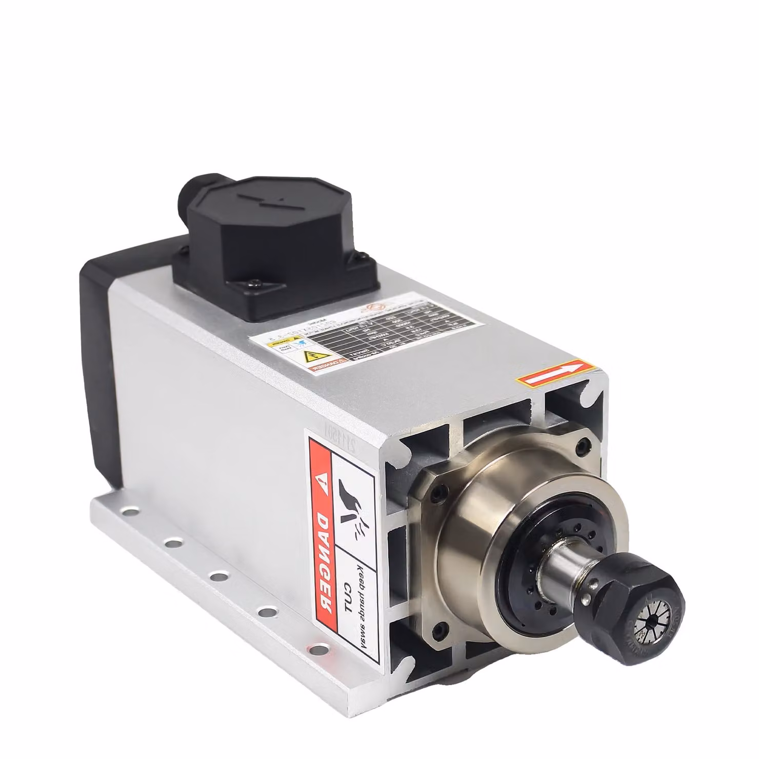Motore mandrino CNC da 3 kW, 18.000 giri/min, raffreddato ad aria, con cuscinetti in Vetroceramica. /h3 Solo mandrino