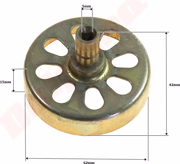 Tamburo frizione per decespugliatori 62X15X42X4T5
