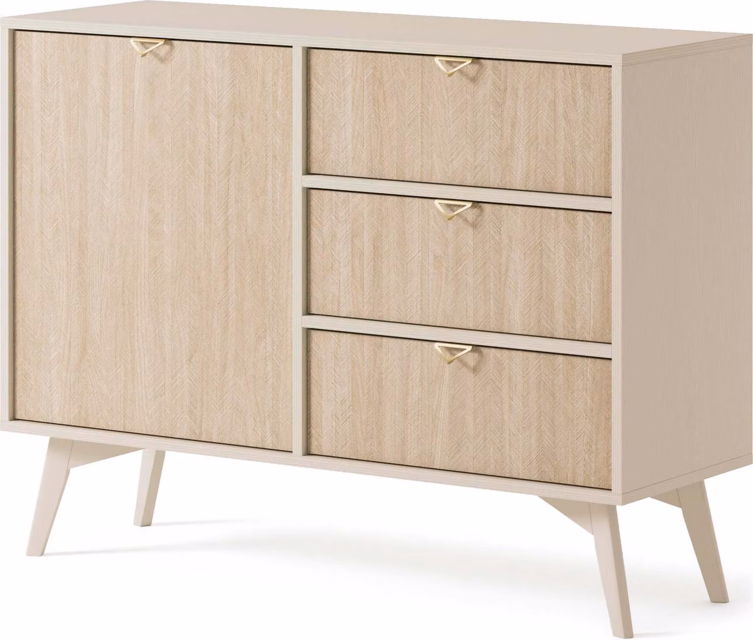 Credenza FURNLUX Forest Beige 106cm / Colore principale: Beige / Dimensioni: 106 x 80 x 38 cm