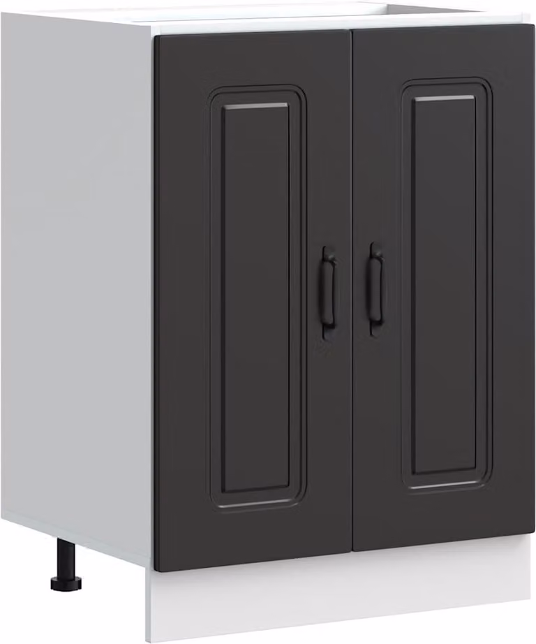Mobile base lavello Kalmar Nero 60x46x81,5 cm in Truciolato