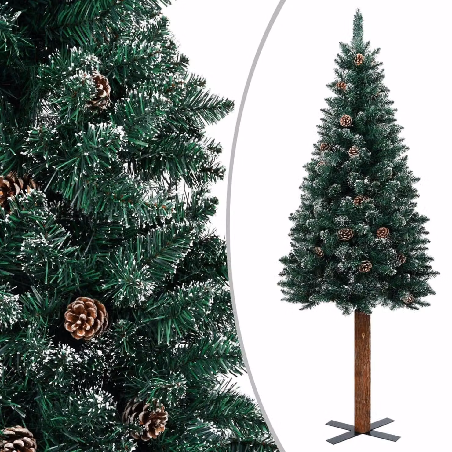 Albero di Natale - Albero di Natale artificiale - Albero di Natale decorativo - Albero artificiale - Albero per le feste - Design elegante - Altezza 210 cm