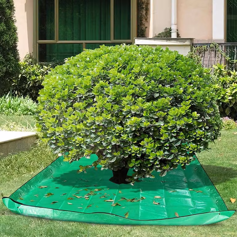 Telo impermeabile per la potatura degli alberi, con un foro di 30 cm